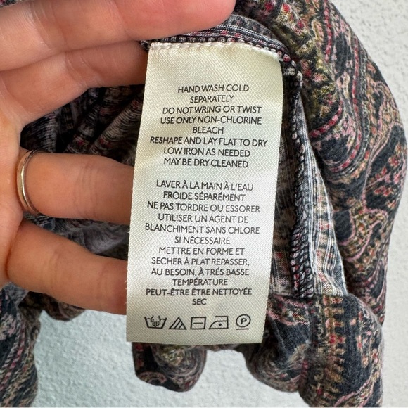 Free People We the Free XS Your Twisted Tank Aztec Boho Casual Beach - Picture 5 of 10